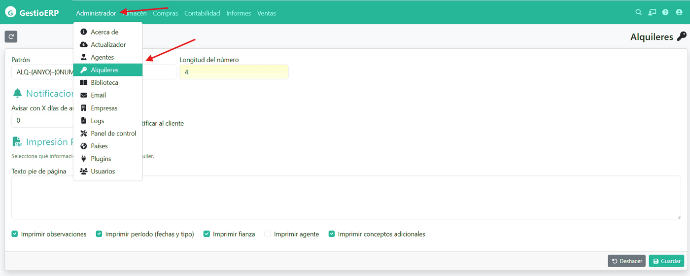 Configuració del mòdul
