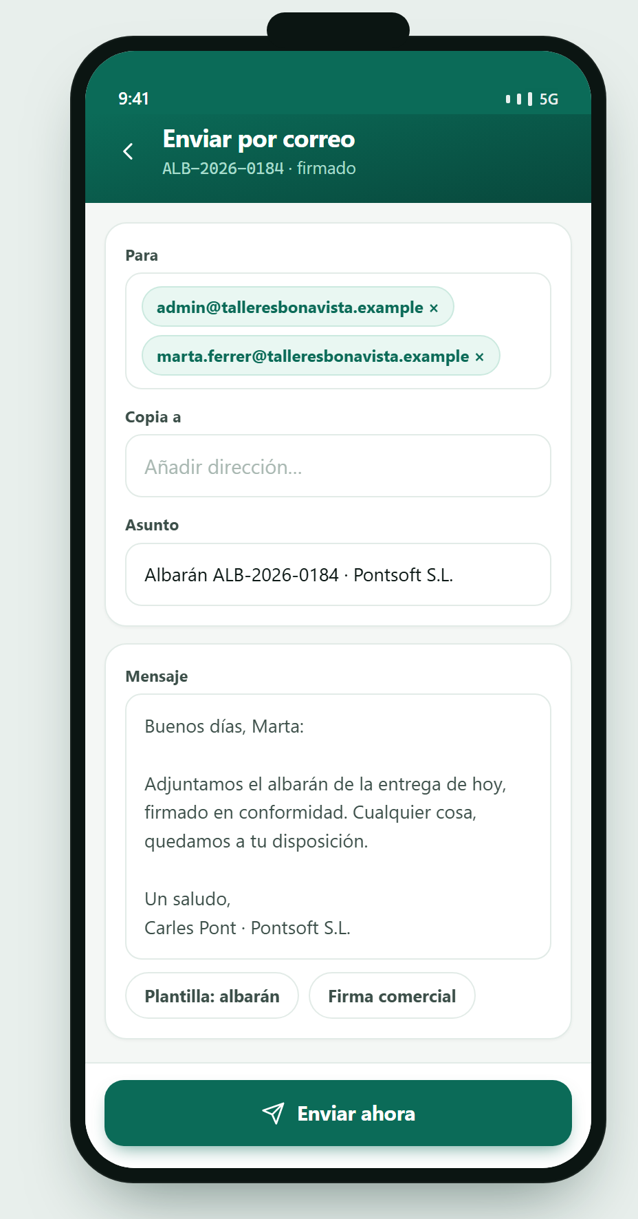 Que firme en su propio teléfono