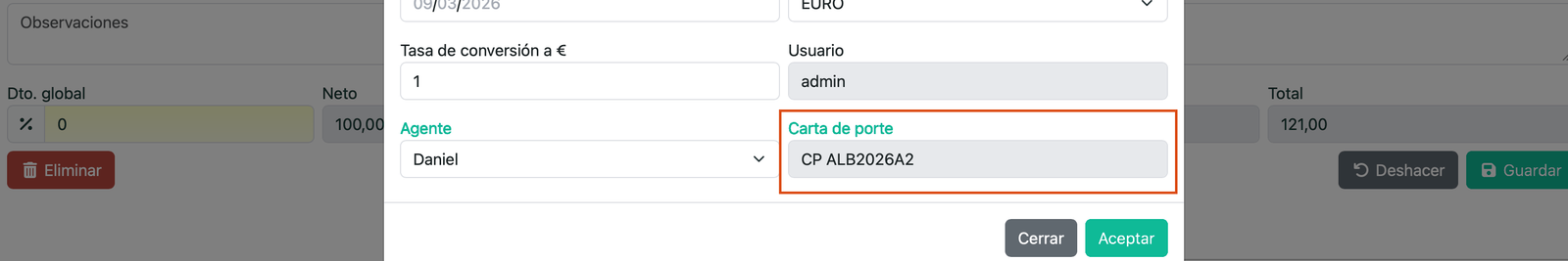 Consultar i llistar les cartes de port