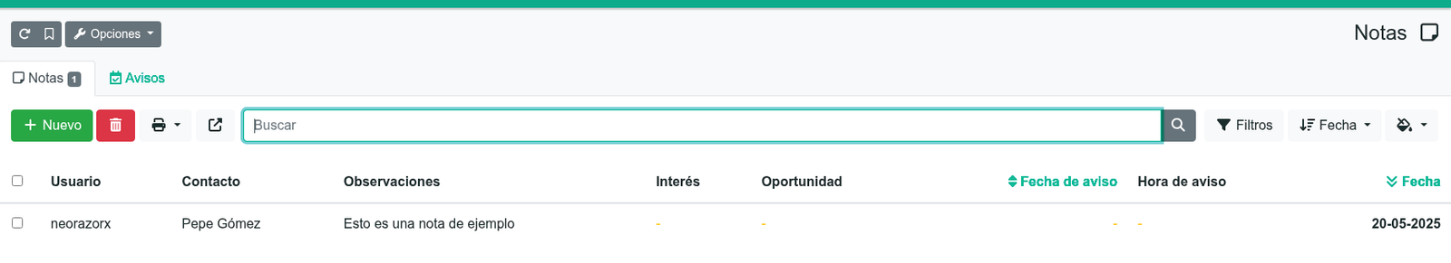 Com afegir notes i recordatoris a contactes