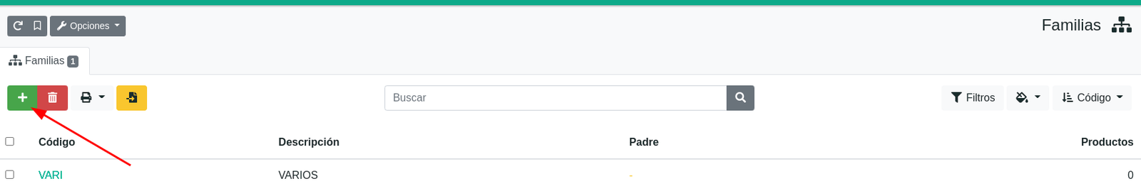 Com crear famílies de productes