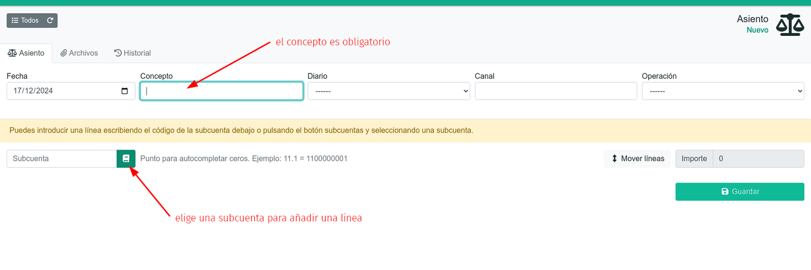 Com fer un assentament comptable