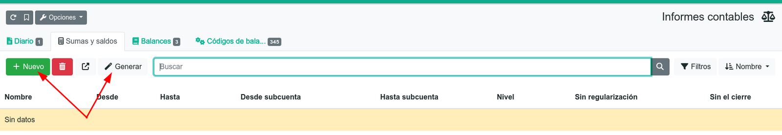 Com fer un Balanç de sumes i saldos