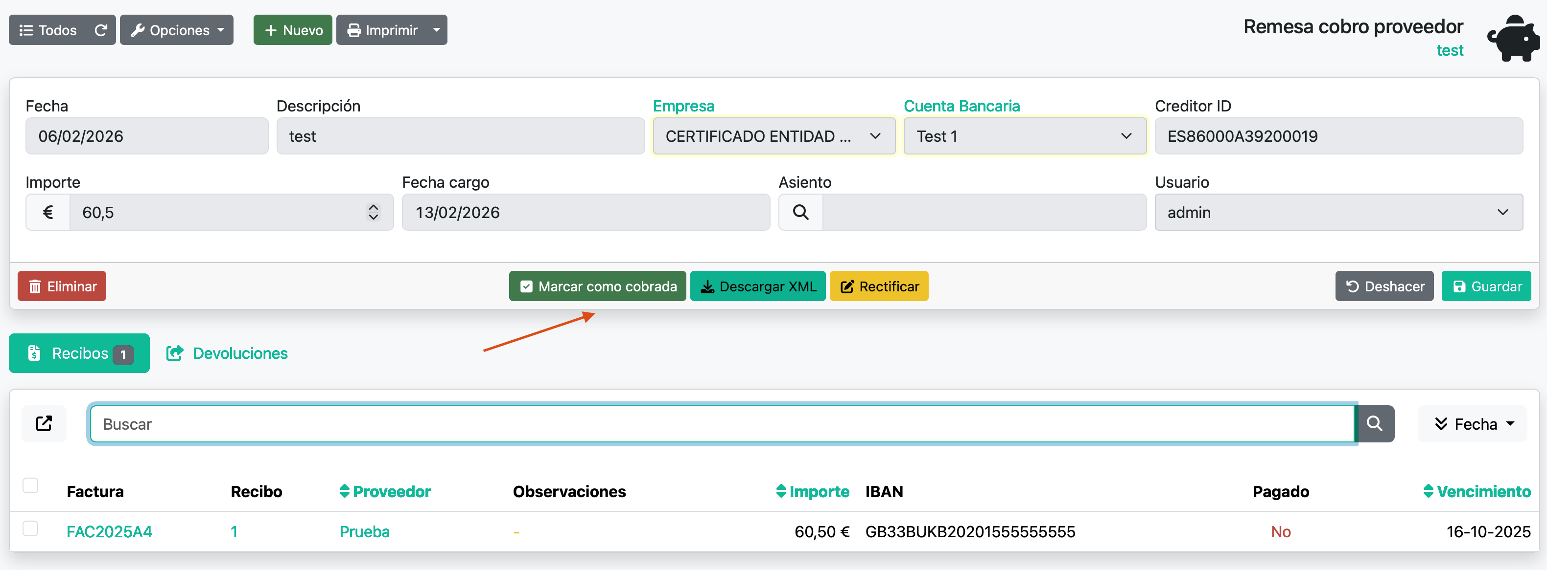 Remesa de pagament