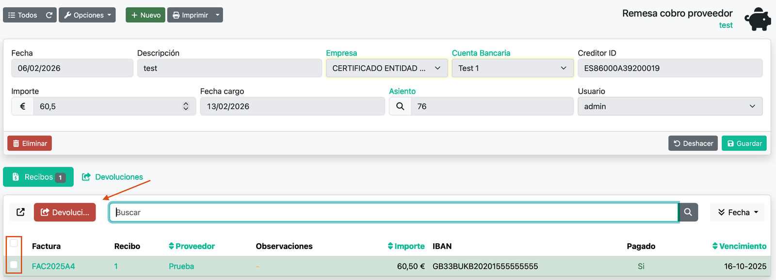 Remesa de pagament