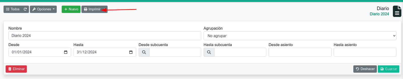 Com obtenir un diari comptable