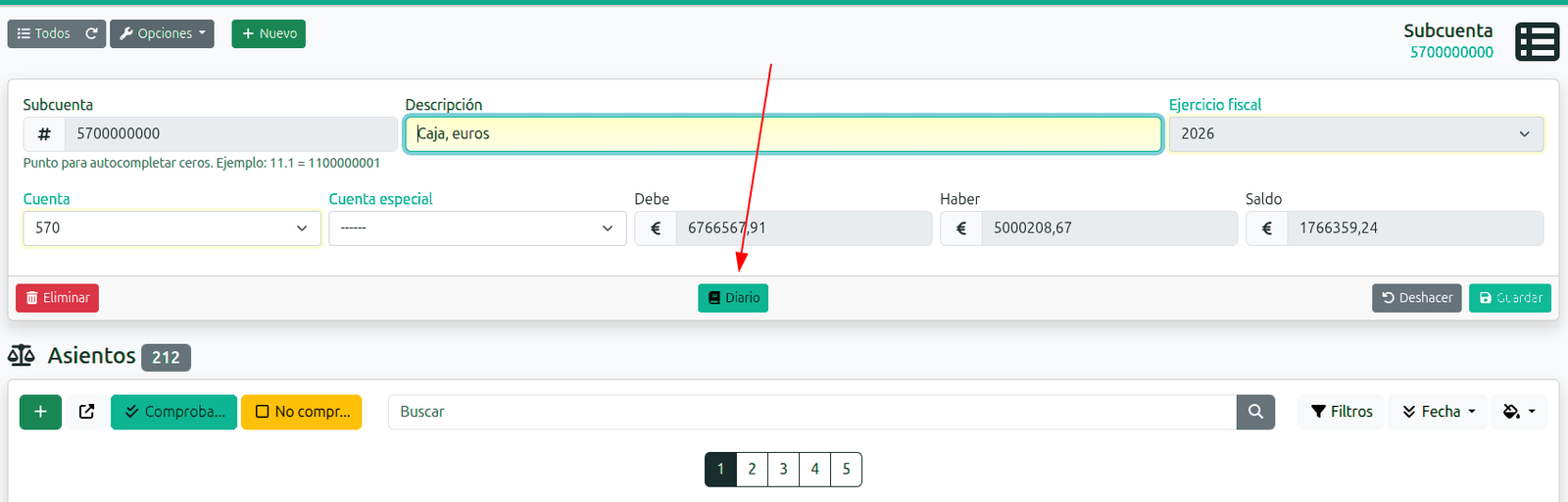 Com obtenir un diari comptable