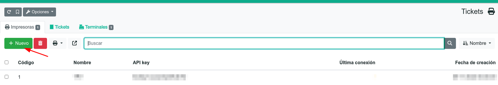 Configurar la impressora de tiquets