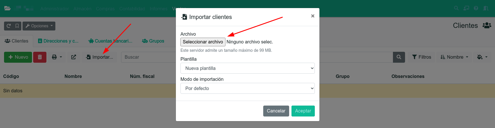 Copiar dades de Contasimple a gestioerp.cat
