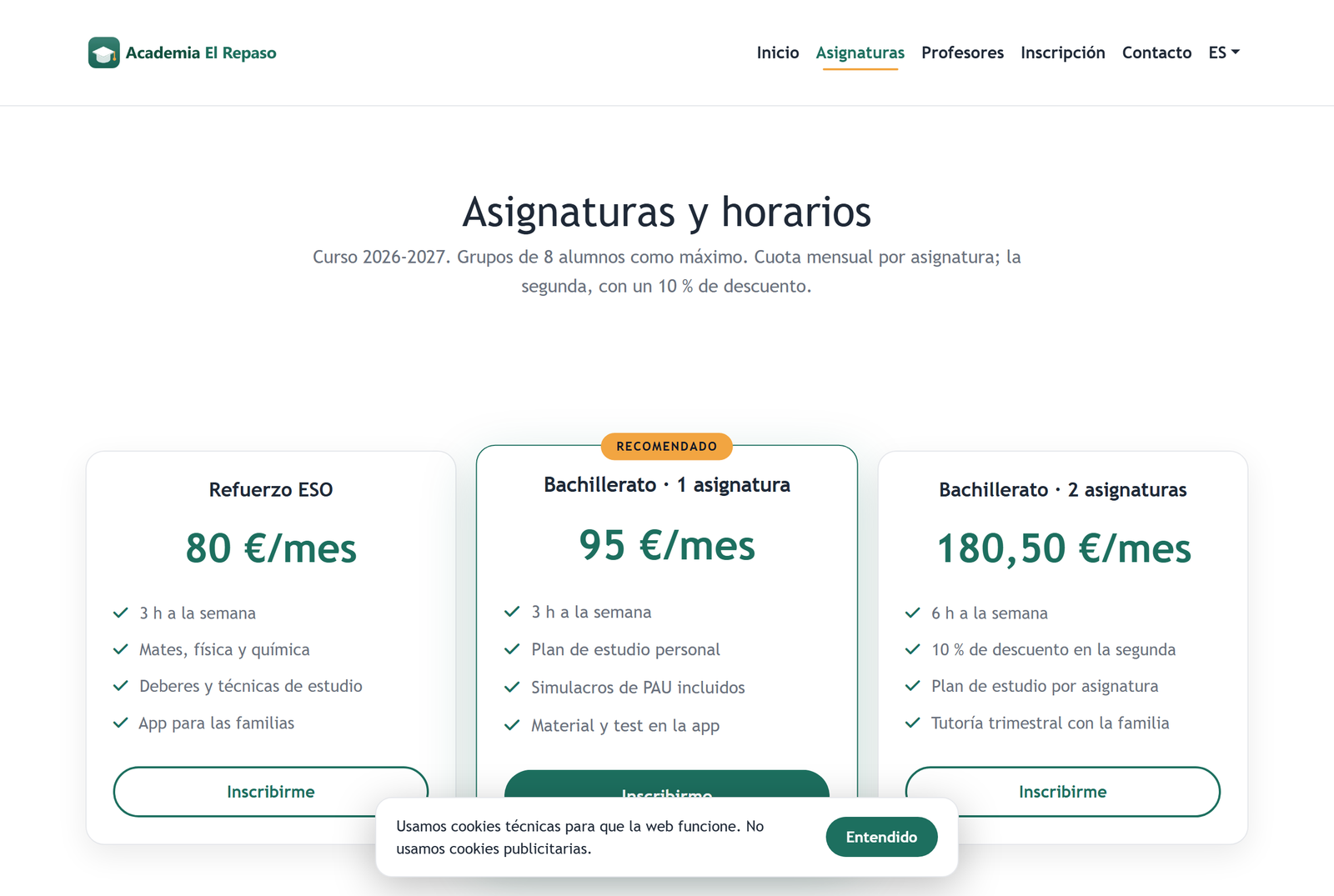 El web de l'escola