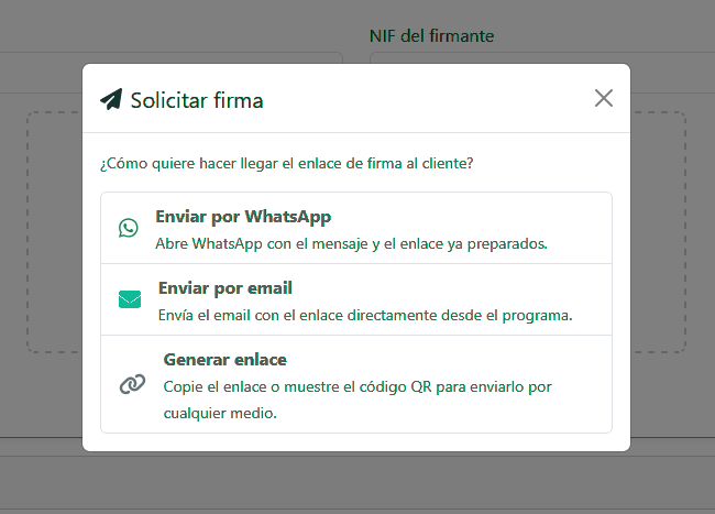 Sol·licitar una signatura remota
