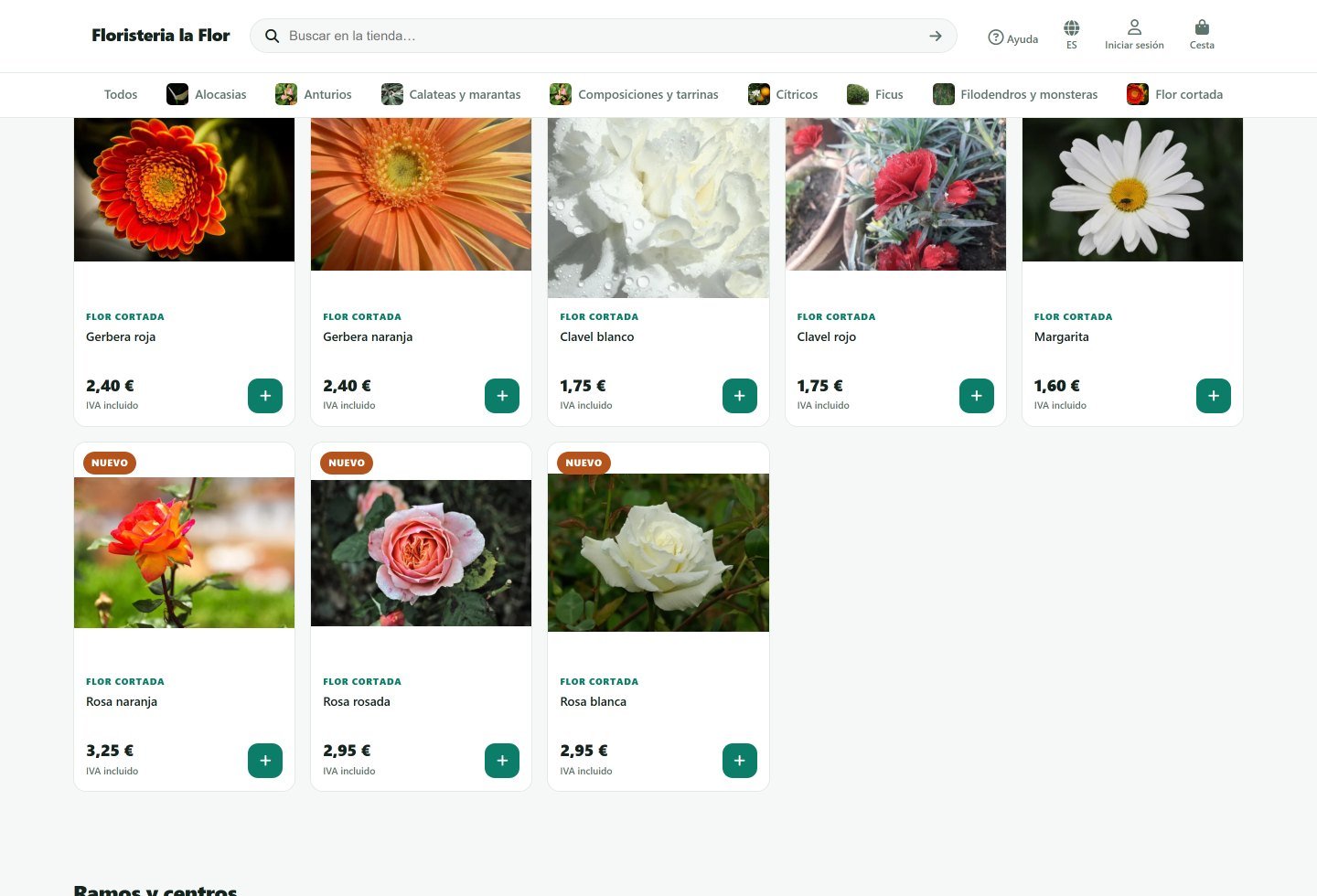 GestioERP Tienda online