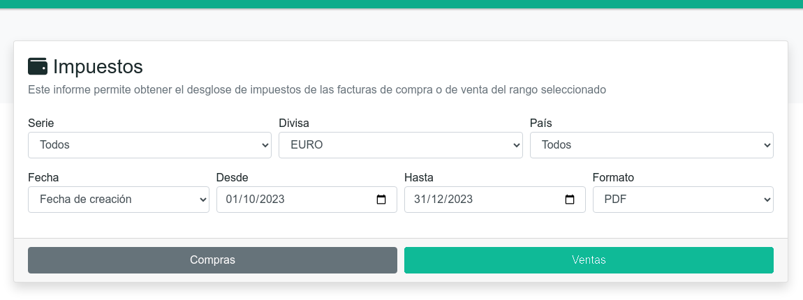 Informes per al SII