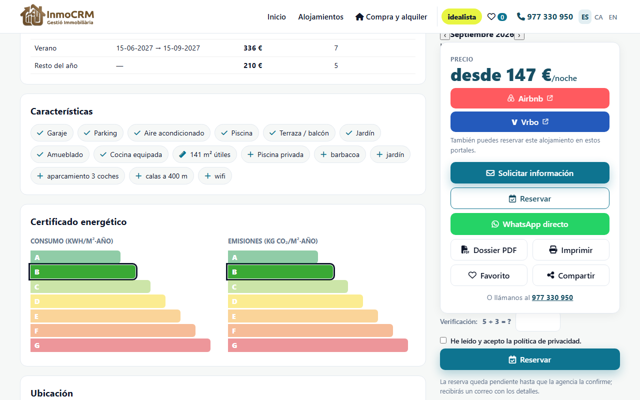 Reserves des del web