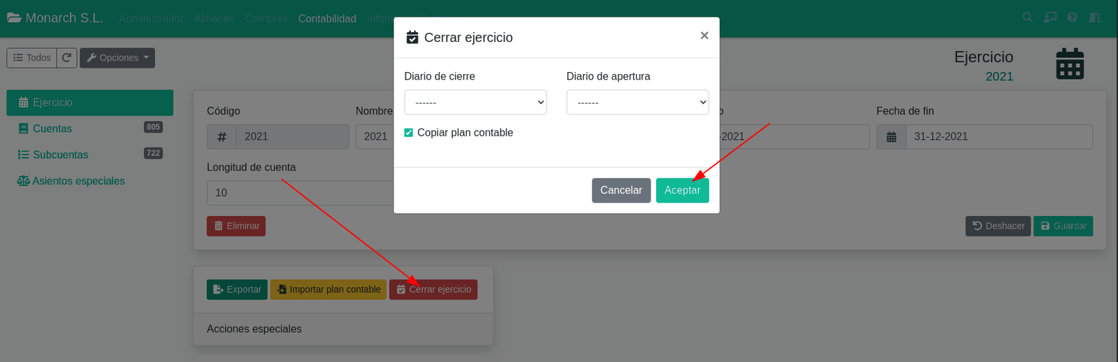 Els exercicis comptables