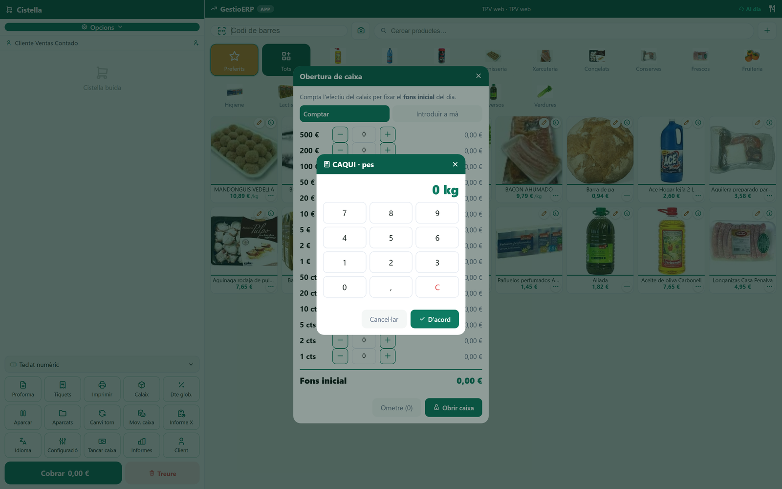 Supermercats i alimentació · Tapik